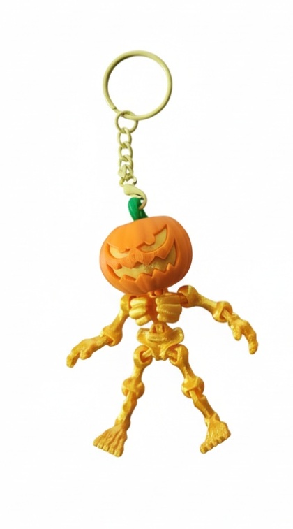 Evil Skeleton Pumpkinhead Brelok