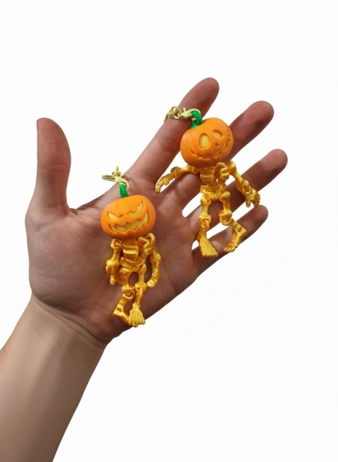 Evil Skeleton Pumpkinhead Brelok